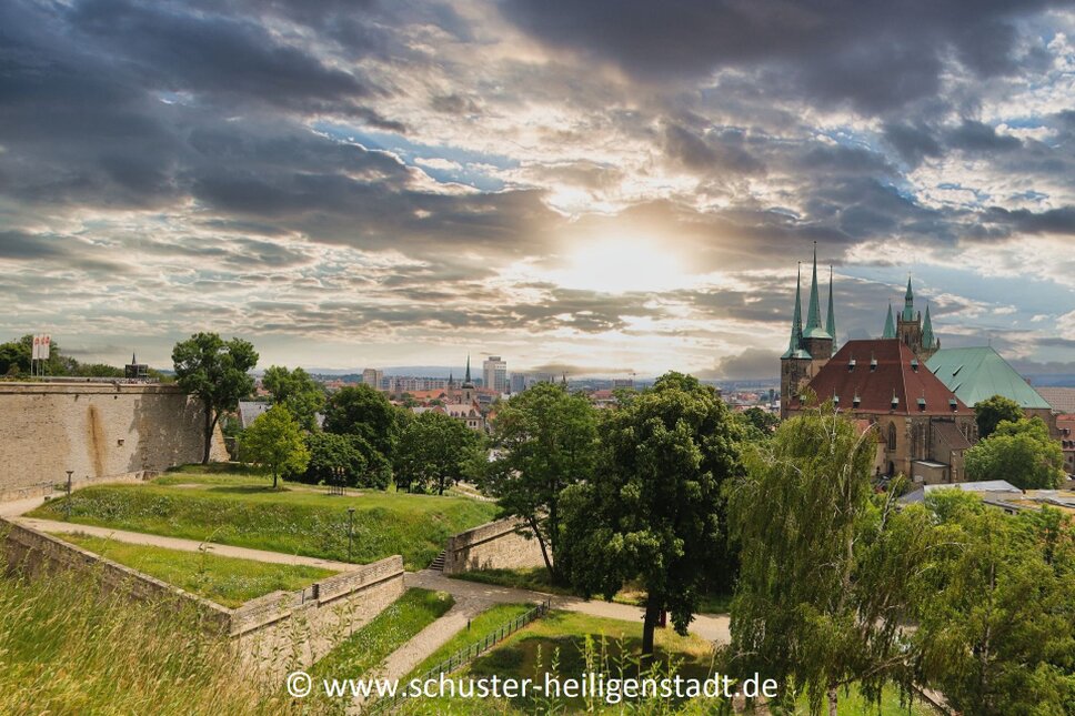 Erfurt Blick vom Petersberg TS © www.heiligenstadt.net